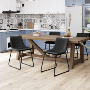 כיסא פינת אוכל מודרני מעור תעשייתי דגם ברקלי