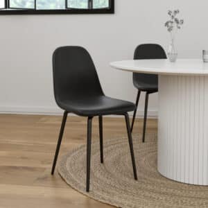 כיסא לפינת אוכל דמוי עור דגם ולנסיה במגוון צבעים לבחירה